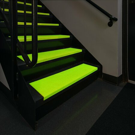 PIG TuffGrit Step Cover with Fine Grit, Glow in the Dark Yellow FLM3023-GDY